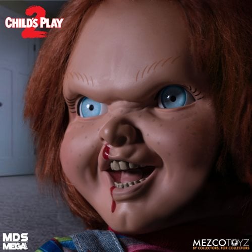 CHILD'S PLAY 2 CHUCKY EL MUÑECO DIABOLICO MDS MEZCO CON SONIDO TAMAÑO REAL