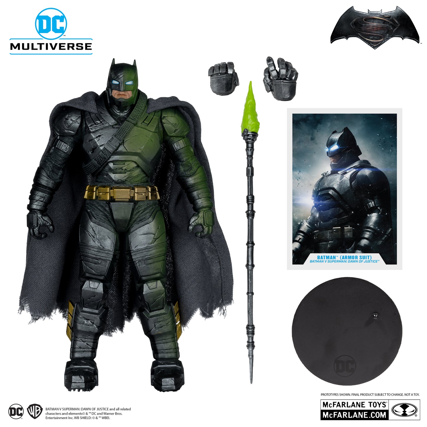SUPERMAN FALSE GOD Y BATMAN ARMORED EDICION PLATINUM SET BVS DAWN OF JUSTICE DC MULTIVERSE