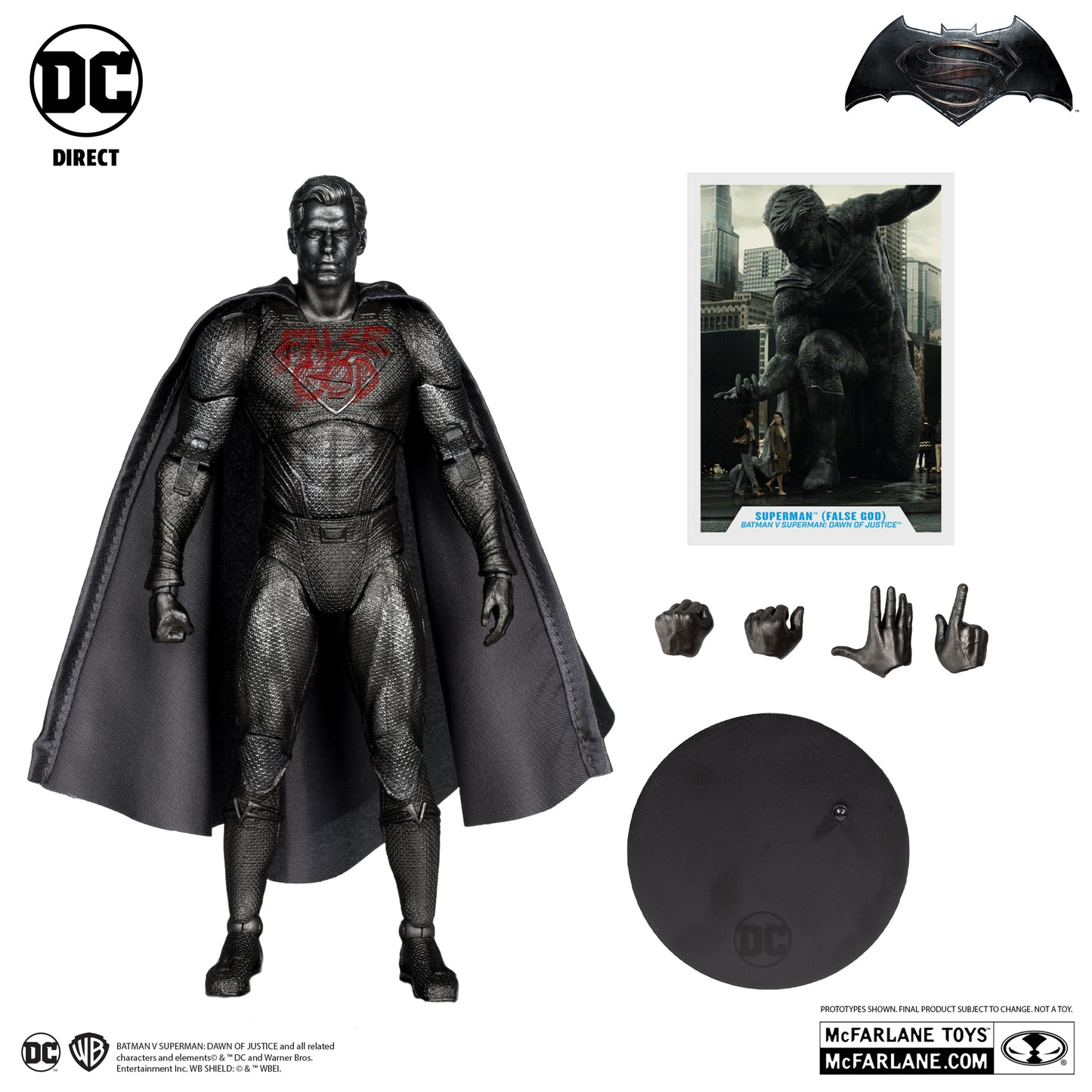 SUPERMAN FALSE GOD Y BATMAN ARMORED EDICION PLATINUM SET BVS DAWN OF JUSTICE DC MULTIVERSE
