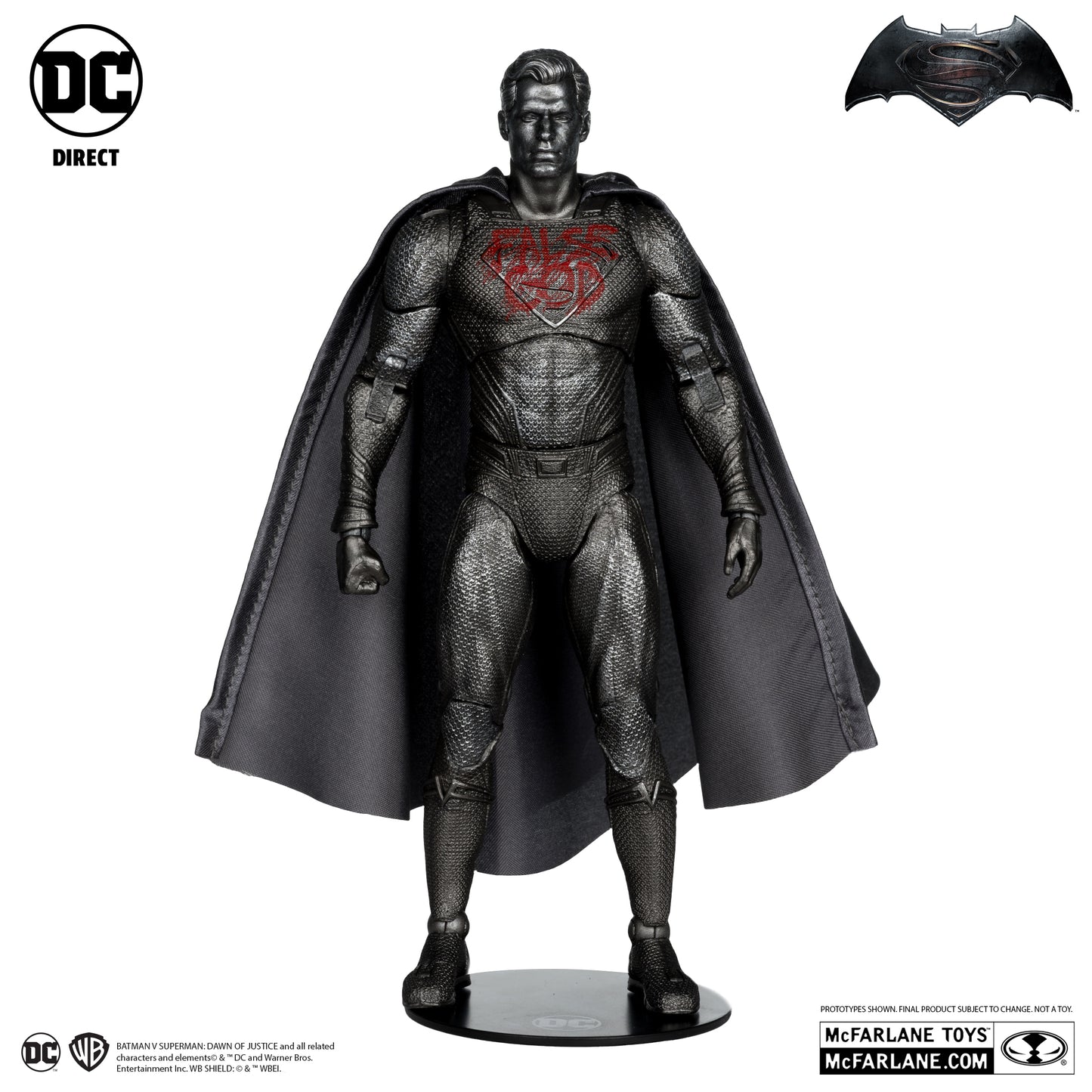 SUPERMAN FALSE GOD Y BATMAN ARMORED EDICION PLATINUM SET BVS DAWN OF JUSTICE DC MULTIVERSE