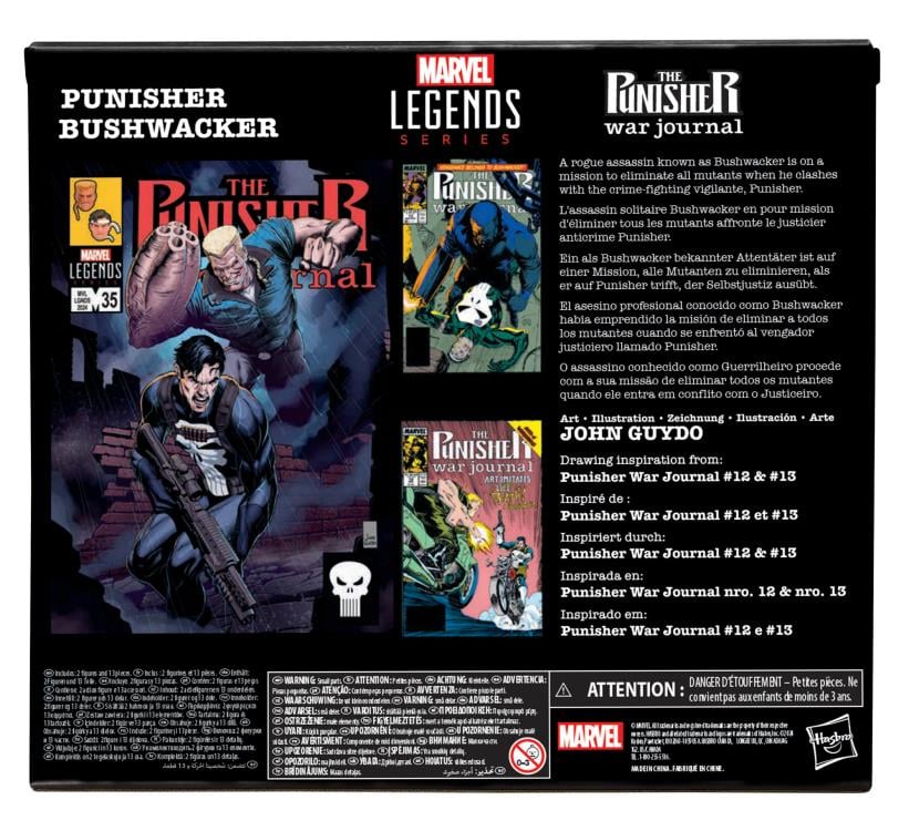 PUNISHER Y BUSHWACKER 2PACK MARVEL LEGENDS HASBRO
