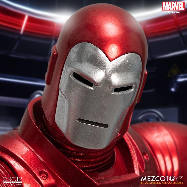 IRON MAN SILVER CENTURION MEZCO ONE:12