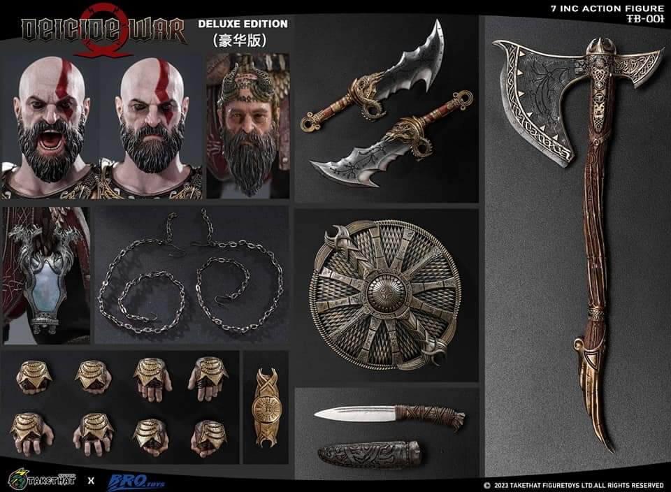 KRATOS GOD OF WAR DIOS DE LA GUERRA BROTOYS STUDIO