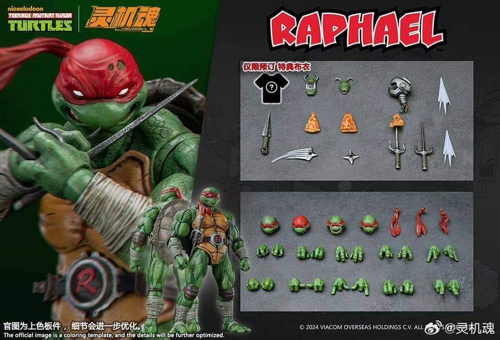 LEONARDO Y RAPHAEL LINGJIHUN SET DOBLE 1:12