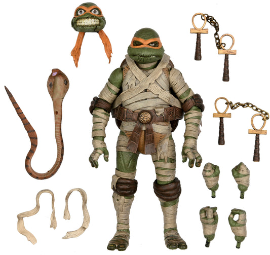 MIGUEL ANGEL ES THE MUMMY TMNT X UNIVERSAL MONSTERS NECA