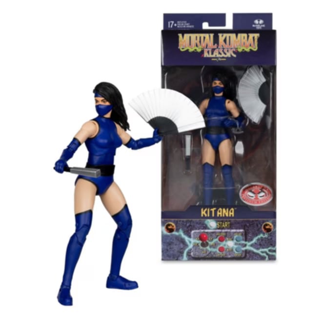 KITANA MORTAL KOMBAT KLASSIC MCFARLANE RED PLATINUM