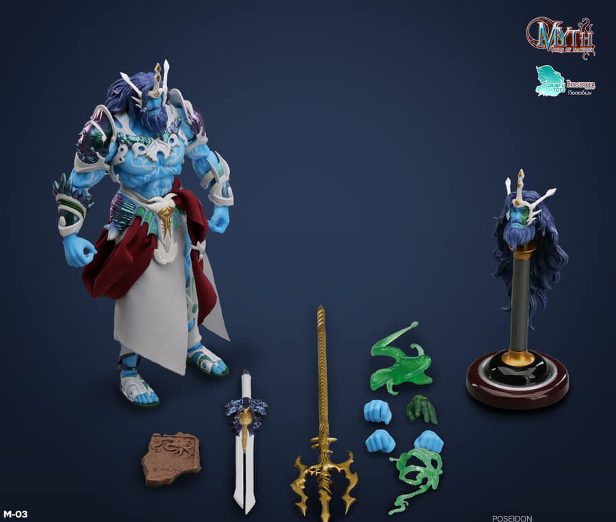 POSEIDON BLUE VERSION MYTH GODS OF NATION BERSERKER STUDIO