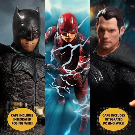 JUSTICE LEAGUE SUPERMAN BATMAN FLASH ZACK SNYDER MEZCO