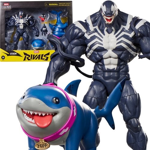 VENOM Y JEFF THE LAND SHARK MARVEL LEGENDS RIVALS HASBRO