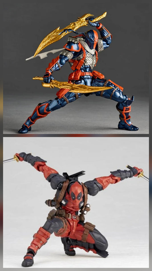 DEADPOOL Y DEATHSTROKE SET AMAZING YAMAGUCHI REVOLTECH