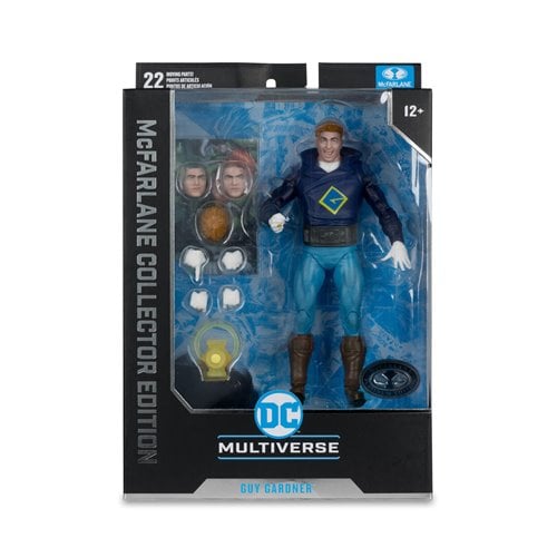 GUY GARDNER YELLOW LANTERN PLATINUM DC MULTIVERSE COLLECTOR EDITION MCFARLANE