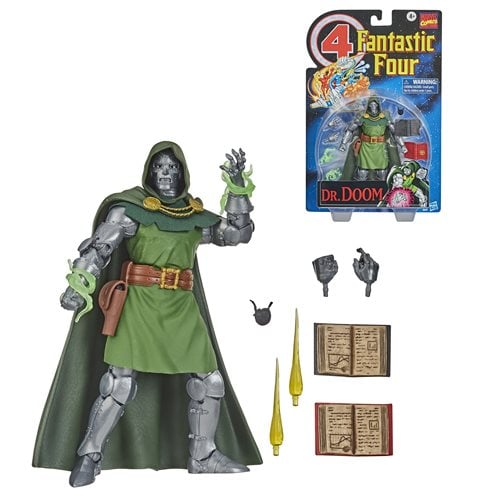 DR DOOM FANTASTIC FOUR MARVEL LEGENDS RETRO CARD HASBRO