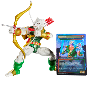 MAN WOLF MAGIC THE GATERING X SPIDERMAN MARVEL LEGENDS HASBRO