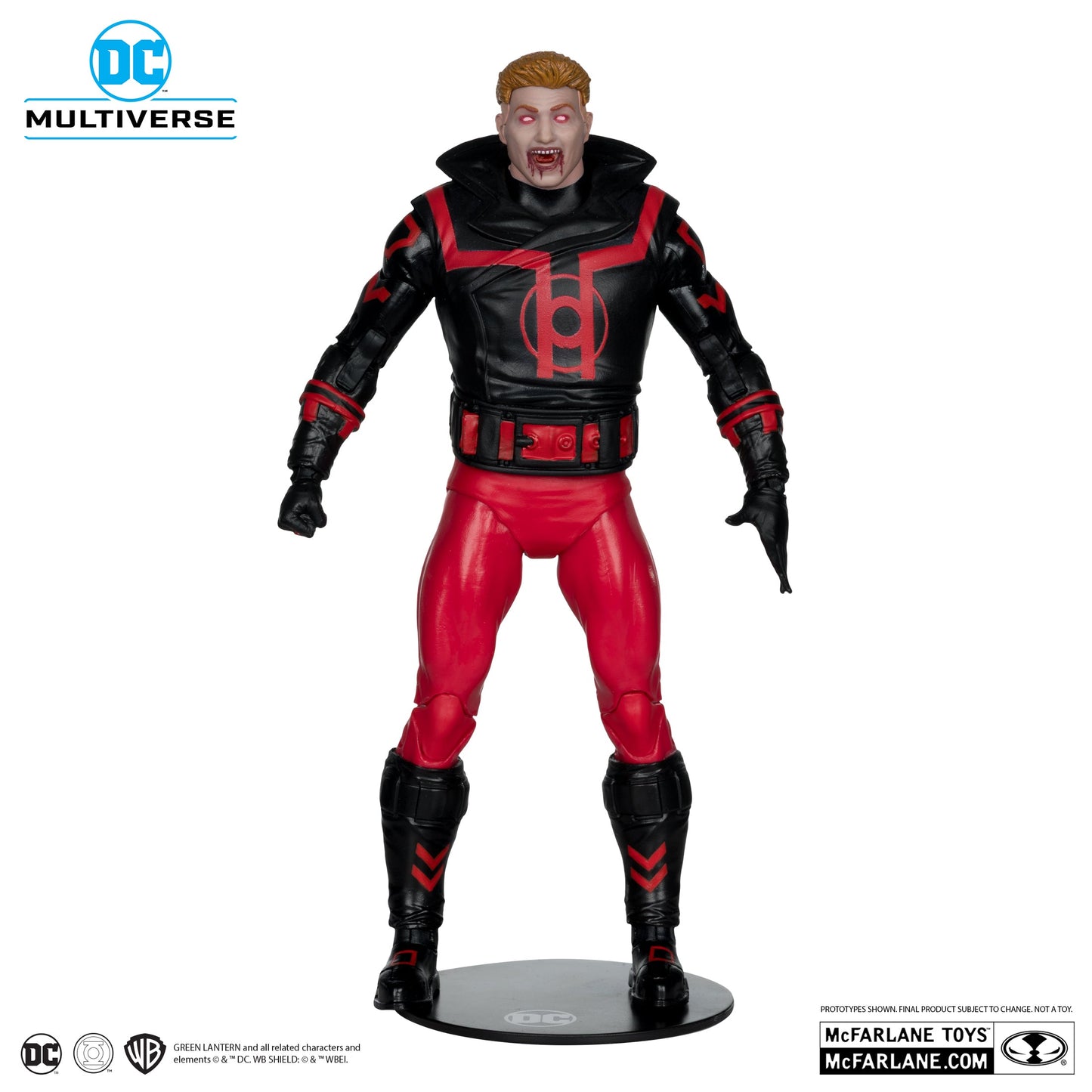 GUY GARDNER RED LANTERN DC MULTIVERSE COLLECTOR EDITION MCFARLANE RED PLATINUM