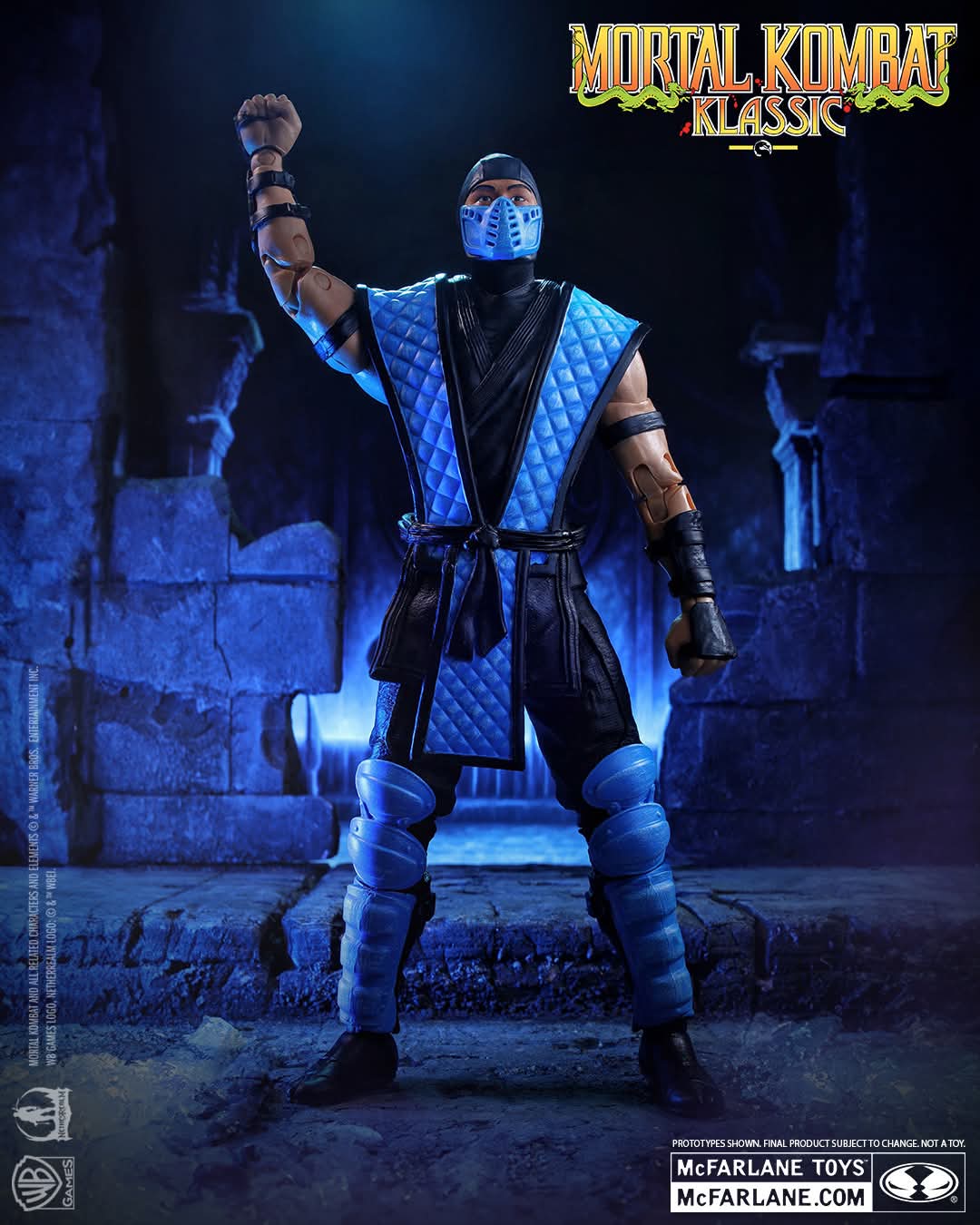 SUB ZERO MORTAL KOMBAT KLASSIC MCFARLANE