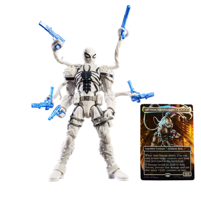 AGENT ANTI VENOM MAGIC THE GATERING X SPIDERMAN MARVEL LEGENDS HASBRO
