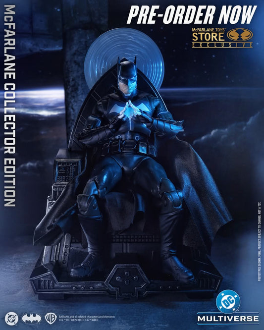 BATMAN MOBIUS CHAIR DC MULTIVERSE MCFARLANE COLLECTOR EDITION GOLD LABEL EXCLUSIVO