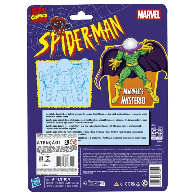 MYSTERIO SPIDERMAN RETRO MARVEL LEGENDS HASBRO