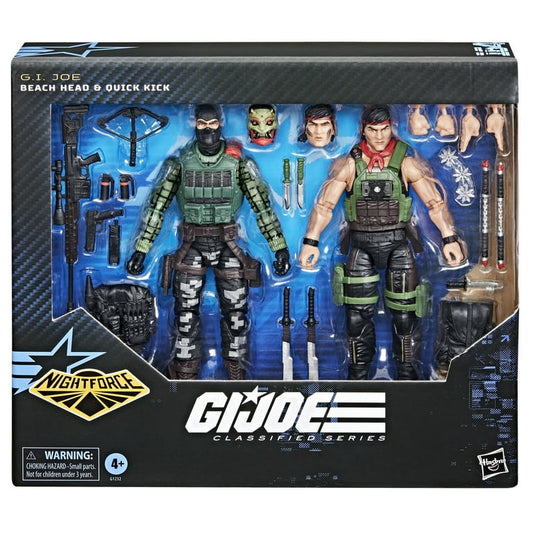 BEACH HEAD Y QUICK KICK TWO PACK NIGHTFORCE G.I.JOE CLASSIFIED HASBRO EXCLUSIVO WALMART