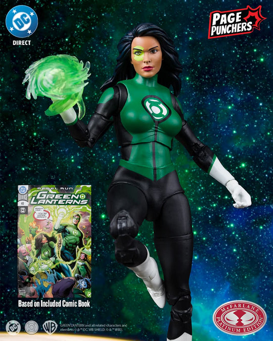 GREEN LANTERN JESSICA CRUZ PAGE PUNCHERS DC MULTIVERSE MCFARLANE PLATINUM EDITION