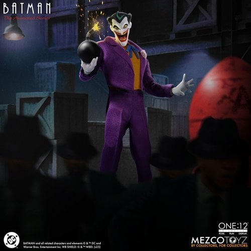 THE JOKER BATMAN THE ANIMATED SERIES MEZCO ONE:12
