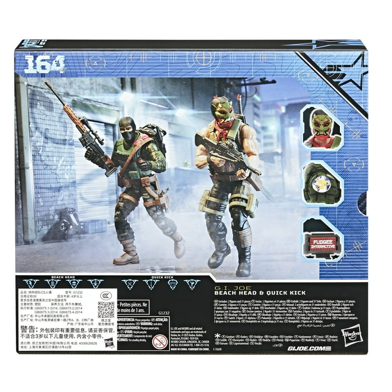 BEACH HEAD Y QUICK KICK TWO PACK NIGHTFORCE G.I.JOE CLASSIFIED HASBRO EXCLUSIVO WALMART