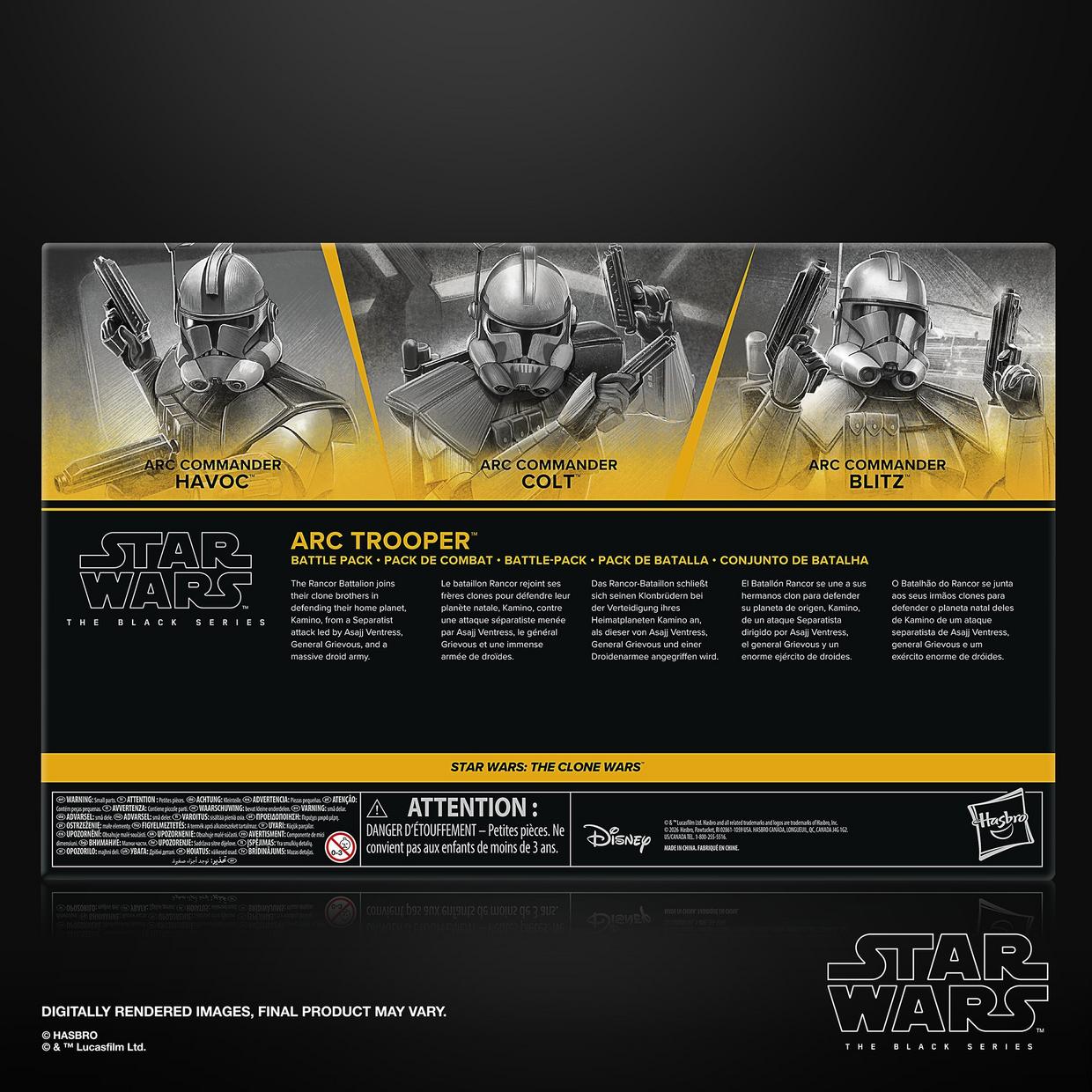 ARC TROOPER BATTLE PACK HAVOC COLT BLITZ STAR WARS BLACK SERIES HASBRO