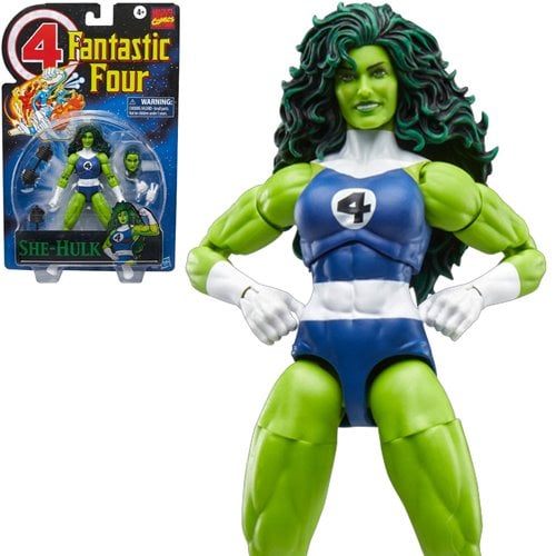 SHE HULK FANTASTIC FOUR RETRO MARVEL LEGENDS HASBRO