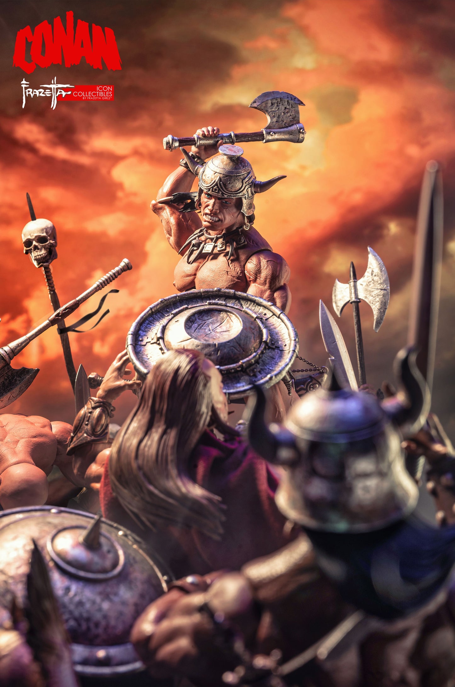CONAN THE BARBARIAN FRAZETTA GIRLS 1/12