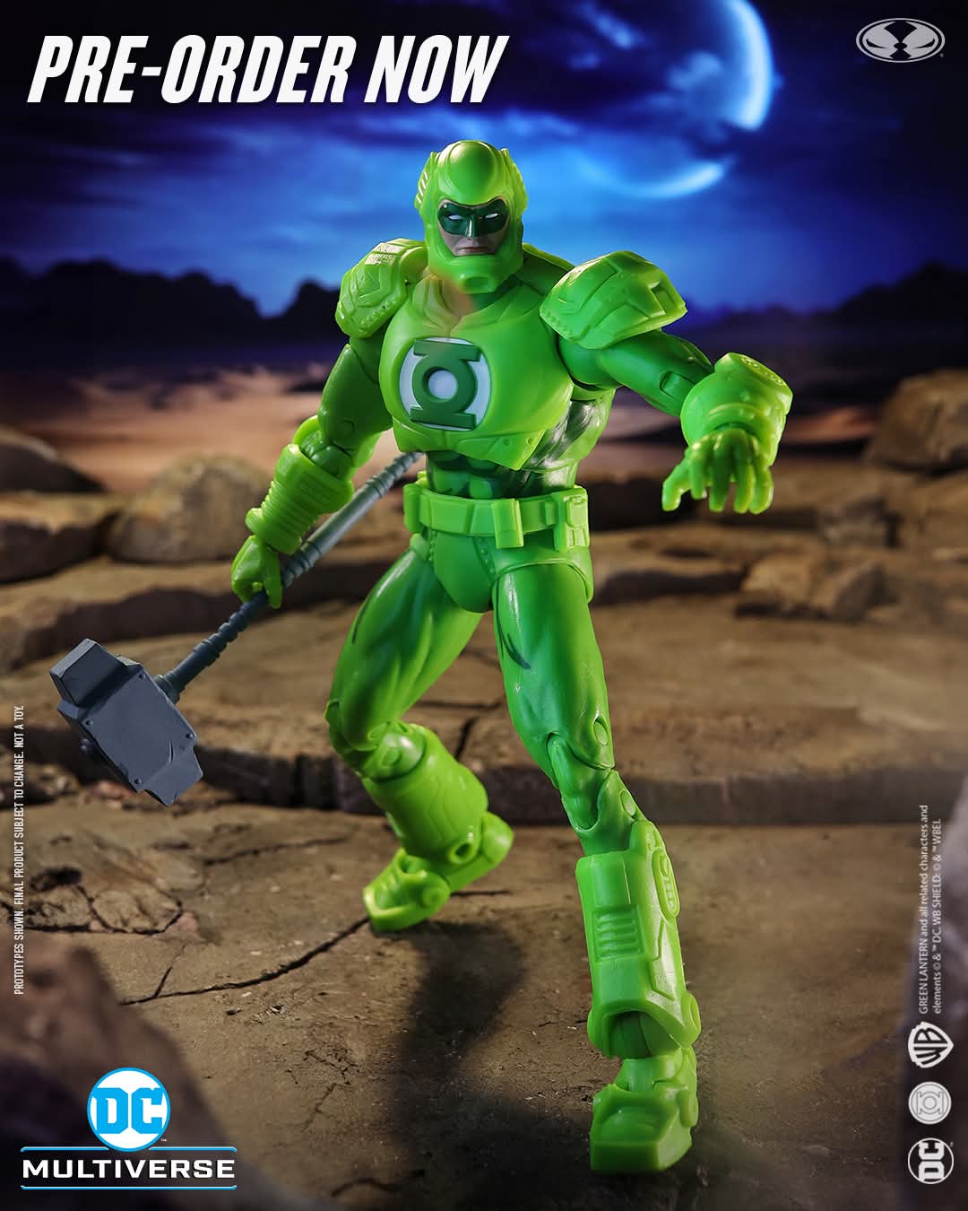GREEN LANTERN HAL JORDAN ARMOR SUIT (RETURN OF SUPERMAN) DC MULTIVERSE MCFARLANE