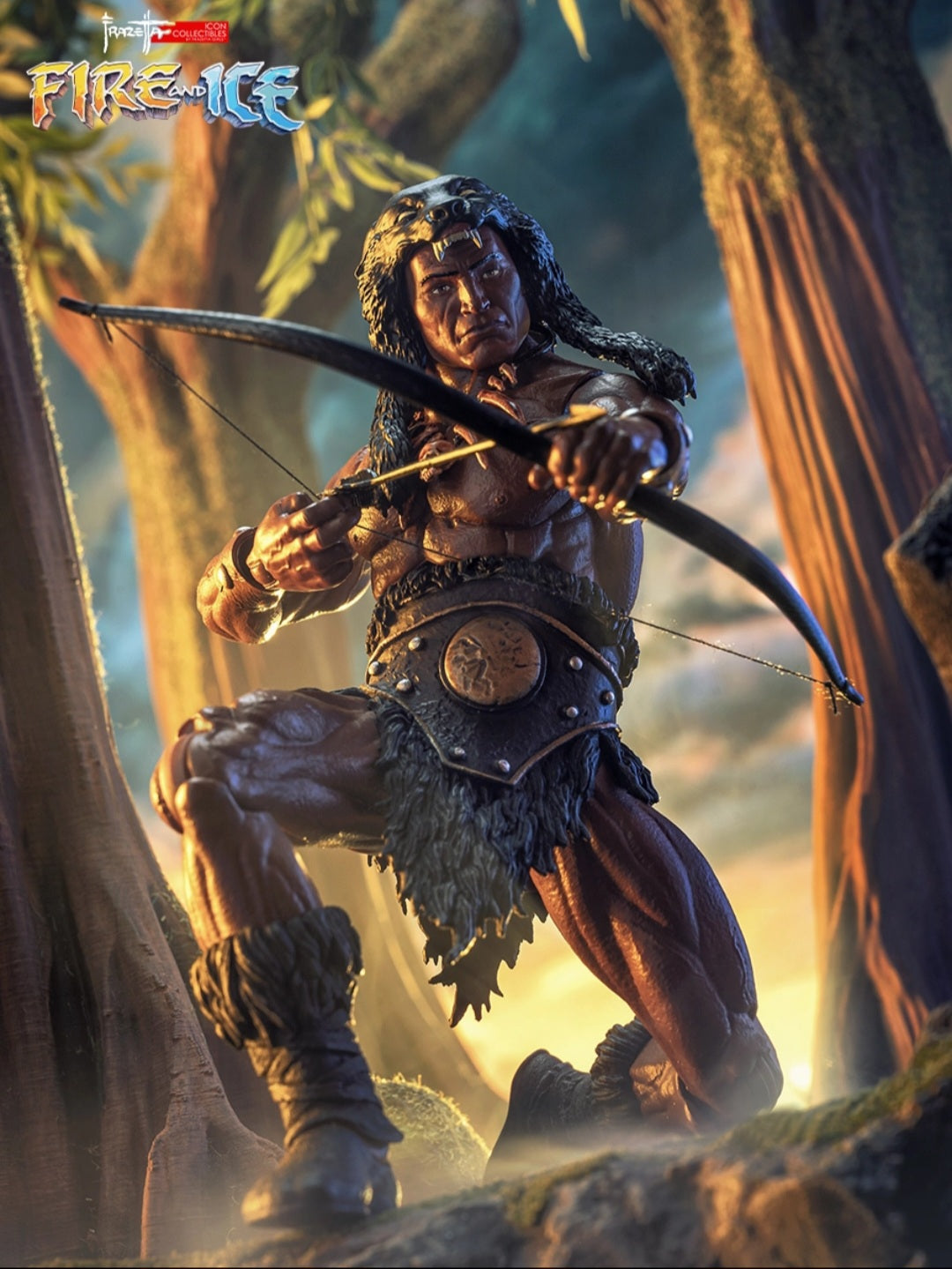 DARKWOLF FIRE AND ICE ICON COLLECTIBLES FRAZETTA GIRLS 1/12