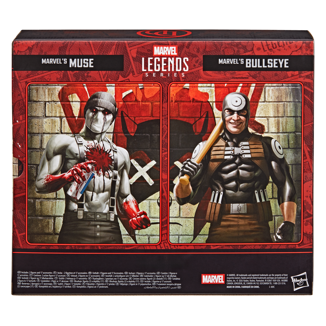 BULLSEYE Y MUSE 2PACK MARVEL LEGENDS HASBROPULSE EXCLUSIVE