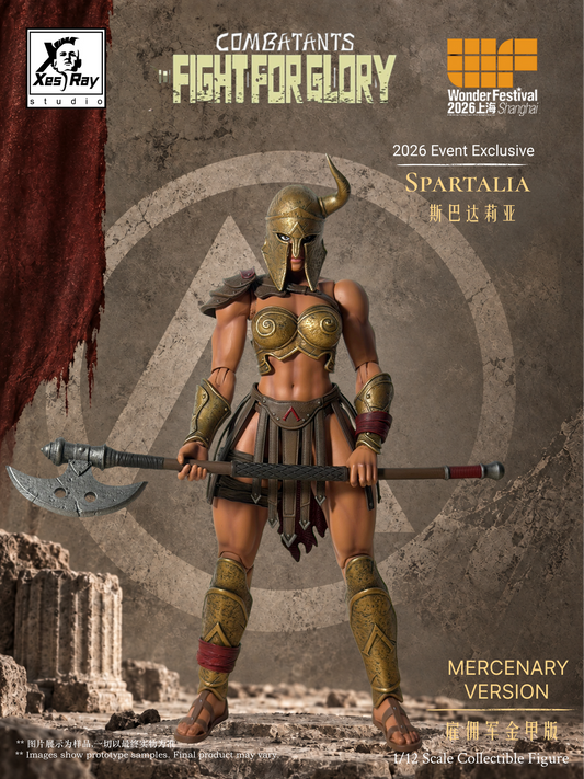 SPARTALIA GOLD MERCENARY VERSION COMBATANTS XESRAY STUDIO EVENT EXCLUSIVE