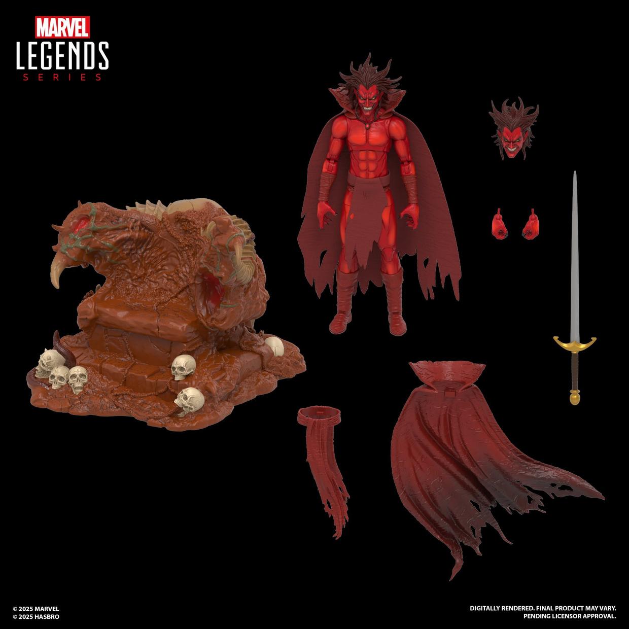 MEPHISTO CON TRONO INFERNAL MARVEL LEGENDS EXCLUSIVO HASLAB HASBRO