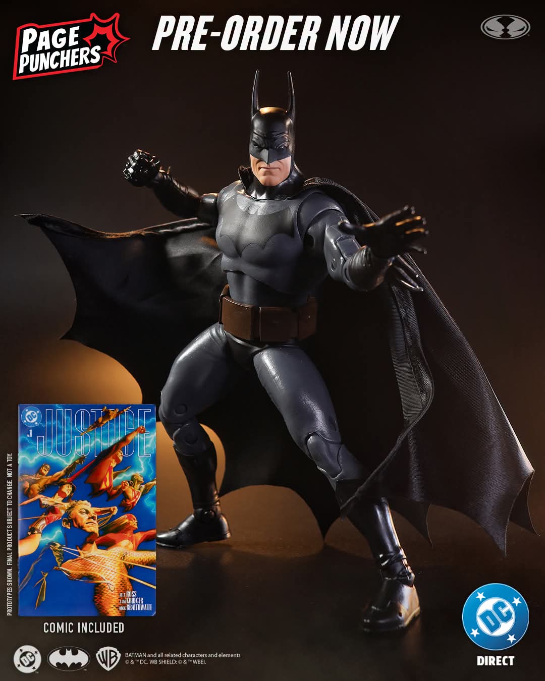 BATMAN JUSTICE PAGE PUNCHERS MCFARLANE