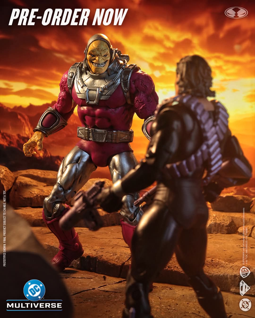 SUPERMAN KRYPTONIAN SUIT VS MONGUL MEGAFIGURE 2PK DC MULTIVERSE MCFARLANE