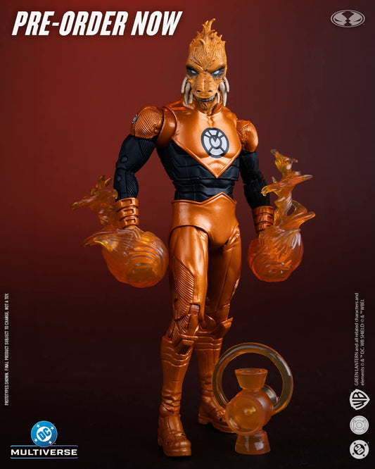 LARFLEEZE ORANGE LANTERN DC MULTIVERSE MCFARLANE