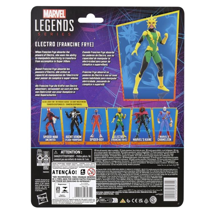 ELECTRO (FRANCINE FRYE) WAVE SPIDERMAN MARVEL LEGENDS HASBRO