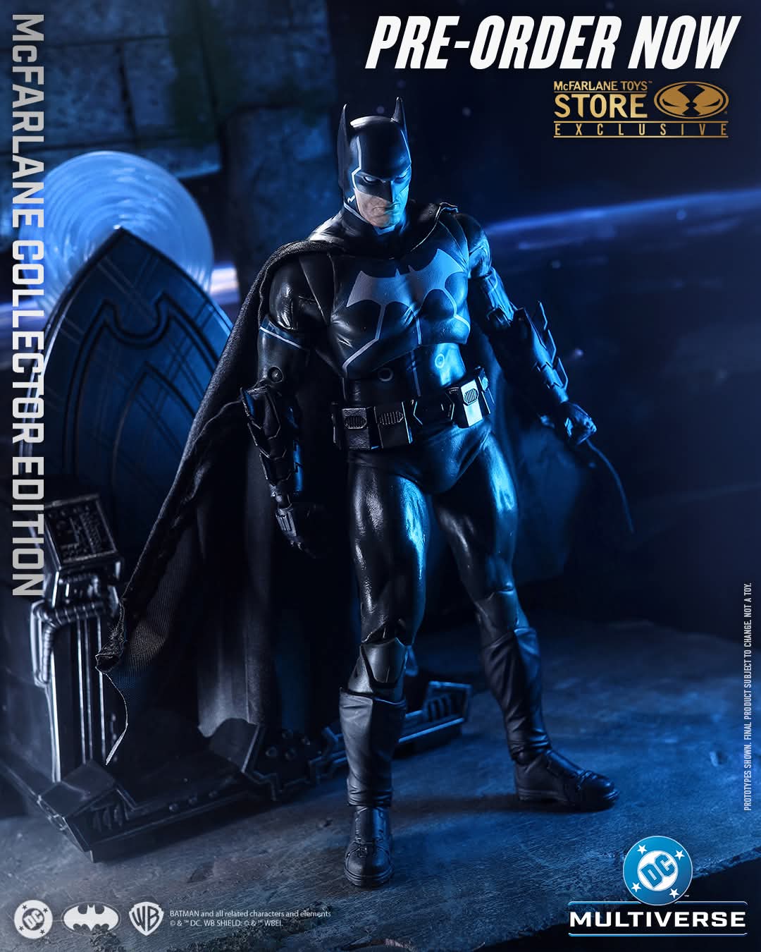 BATMAN MOBIUS CHAIR DC MULTIVERSE MCFARLANE COLLECTOR EDITION GOLD LABEL EXCLUSIVO