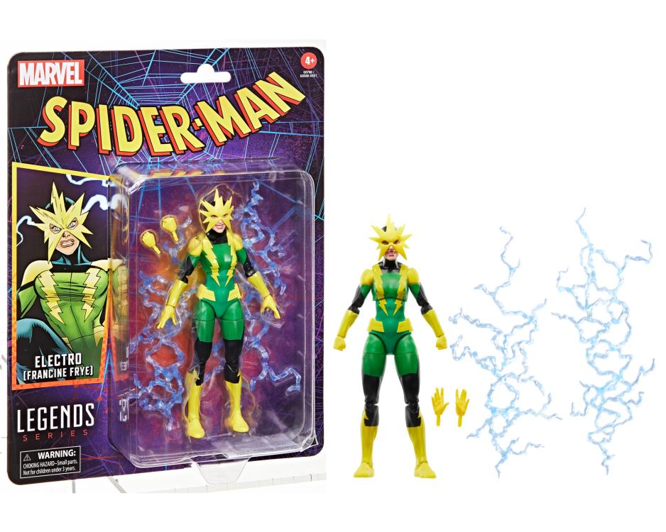 ELECTRO (FRANCINE FRYE) WAVE SPIDERMAN MARVEL LEGENDS HASBRO