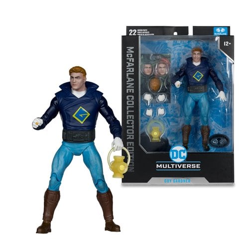 GUY GARDNER YELLOW LANTERN PLATINUM DC MULTIVERSE COLLECTOR EDITION MCFARLANE