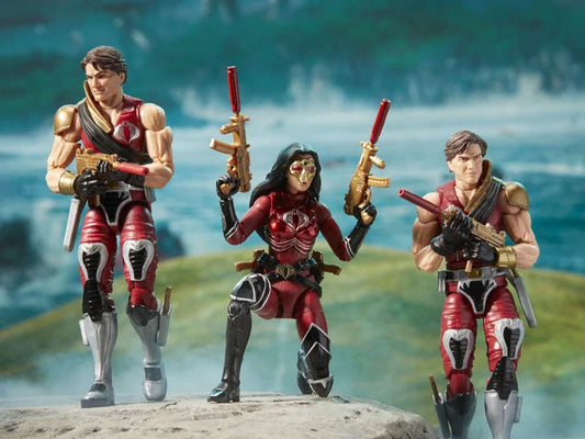 CRIMSON STRIKE BARONESA, TOMAX Y XAMOT SET G.I.JOE CLASSIFIED HASBRO