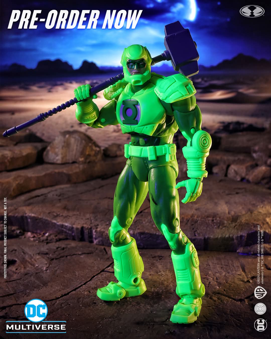 GREEN LANTERN HAL JORDAN ARMOR SUIT (RETURN OF SUPERMAN) DC MULTIVERSE MCFARLANE