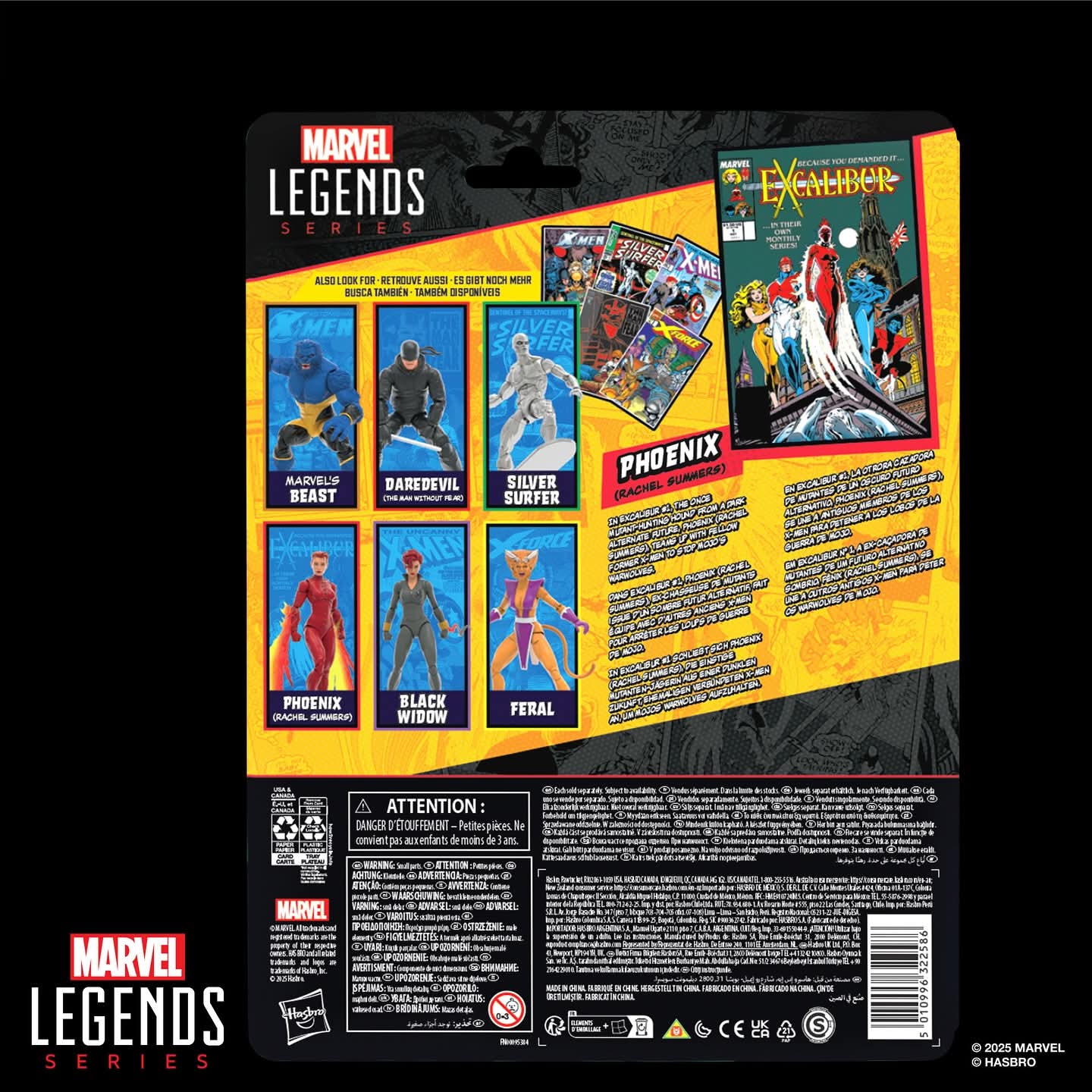 PHOENIX COMIC INSPIRED WAVE 2 MARVEL LEGENDS HASBRO 6 FIGURAS