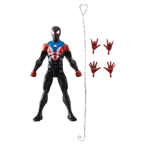 SPIDERMAN MILES MORALES BORICUA SUIT GAMERVERSE MARVEL LEGENDS HASBRO