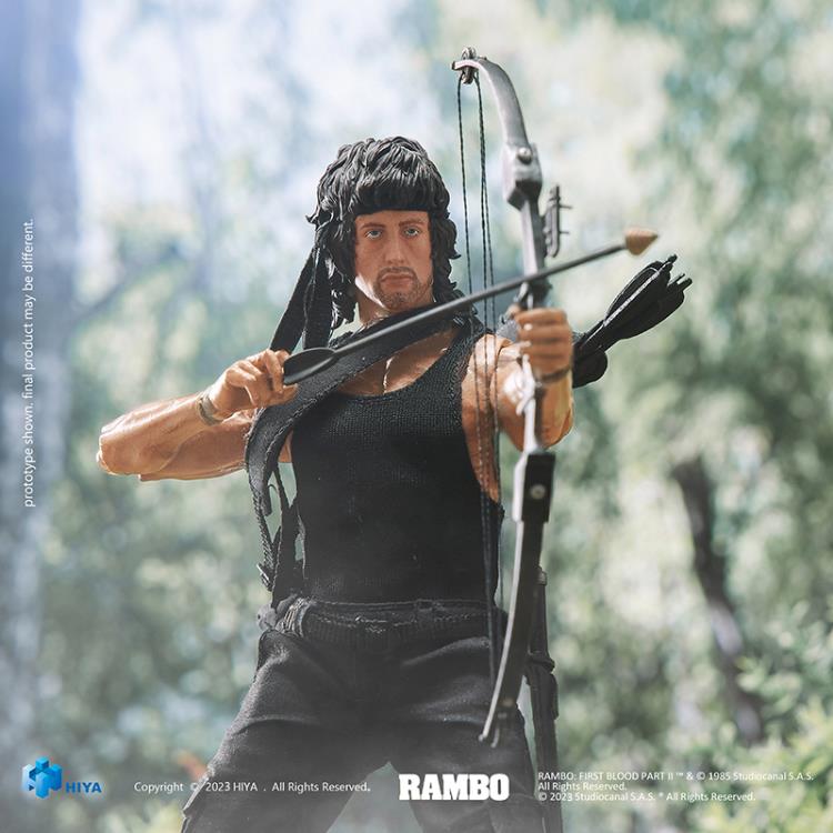 JOHN RAMBO ll FIRST BLOOD PART 2 EXQUISITE SUPER SERIES PX HIYA TOYS 1:12