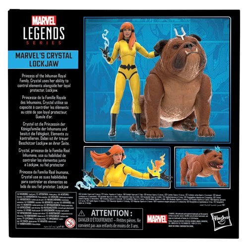 CRYSTAL Y LOCKJAW FAN CHANNEL EXCLUSIVE MARVEL LEGENDS HASBRO