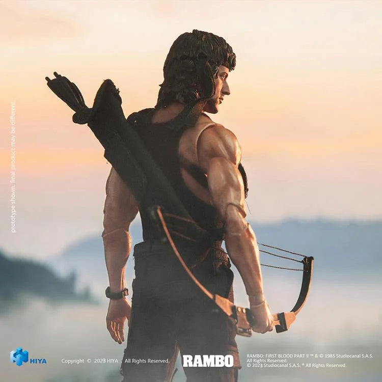 JOHN RAMBO ll FIRST BLOOD PART 2 EXQUISITE SUPER SERIES PX HIYA TOYS 1:12