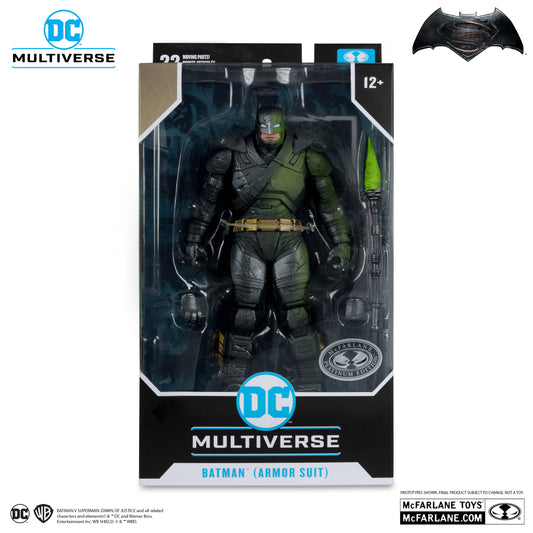 BATMAN ARMORED EDICION PLATINUM BVS DAWN OF JUSTICE DC MULTIVERSE