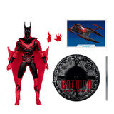 BATMAN Y BATIMOVIL BATMAN BEYOND GOLD LABEL VEHICULO CON LUCES Y SONIDO DC MULTIVERSE MCFARLANE